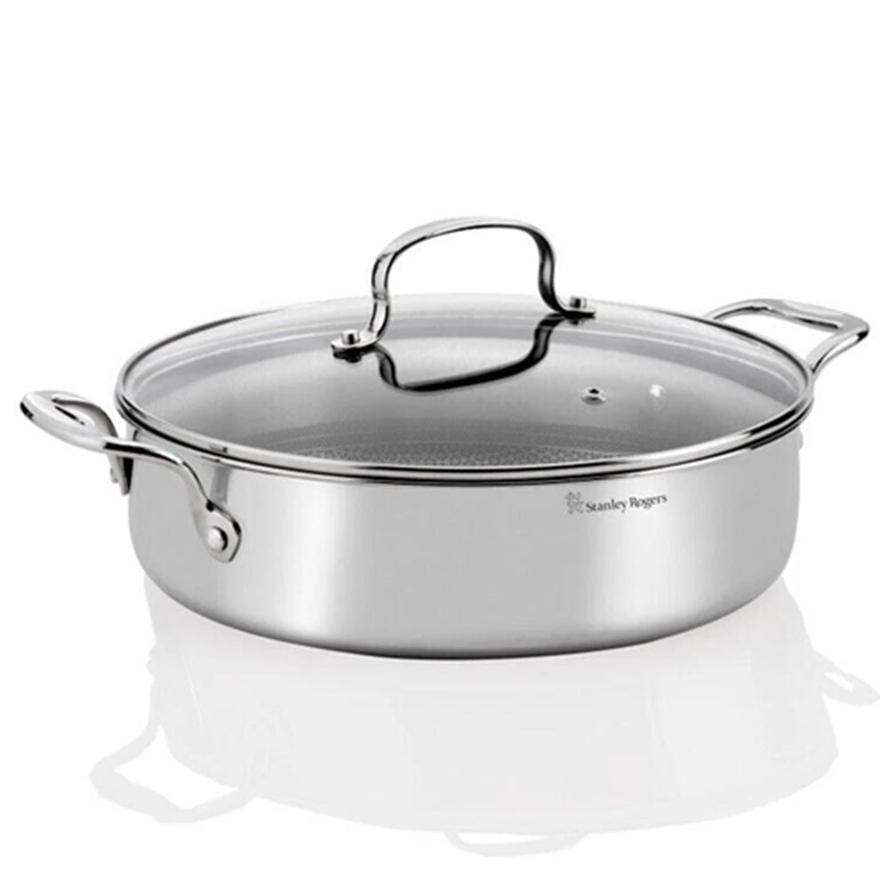 Stanley Rogers Chef's Saute Pan 28cm/4.5L | Stainless Steel Non-Stick Pot PFOA-Free NEW