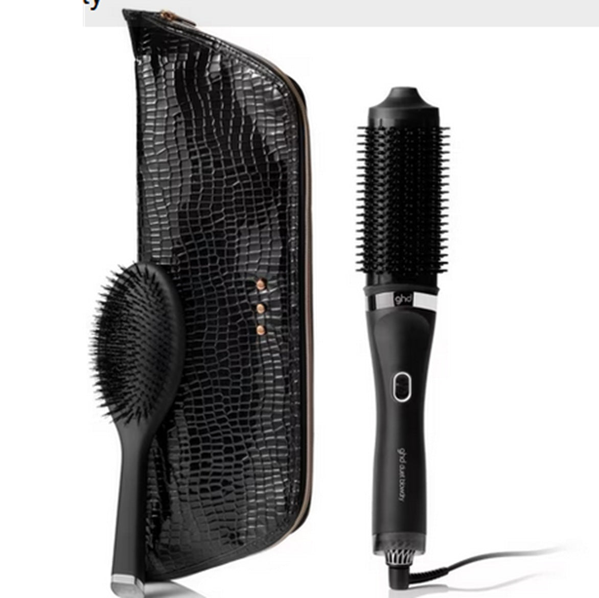 GHD Hair Drying Brush and Styler - Womens Electric Blowdry Brush Styling Tool 2-in-1 Drying Brush - NO HEAT DAMAGE - Barrel Hair Brush
