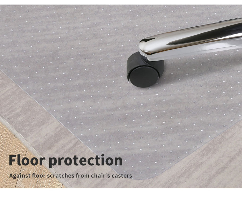 Chair Carpet Floor Mat Protection 120x90cm Floor Protection 5mm with Grippers Home Office Rolling Chair