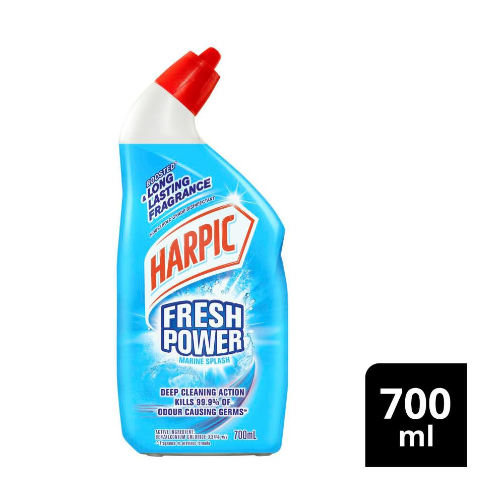 Harpic Fresh Power Marine Splash Toilet Cleaner | 700mL | Disinfectant