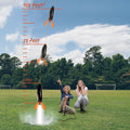 Children's Water Powered STEM Rocket Launcer Toy Set, Launches Rockets up to 30m, DIY Home School Science Experiments