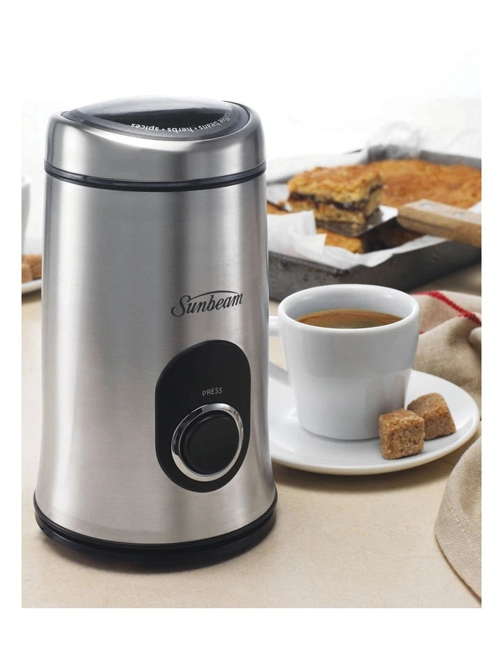 Sunbeam Herb Spice Coffee Bean Nut Grinder | Electric One Touch Multi-Grinder | Grinding Chopper Stainless Blades