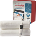 Sunbeam Electric Blanket Fitted Antibacterial 6 Heat Bedroom Topper Protector