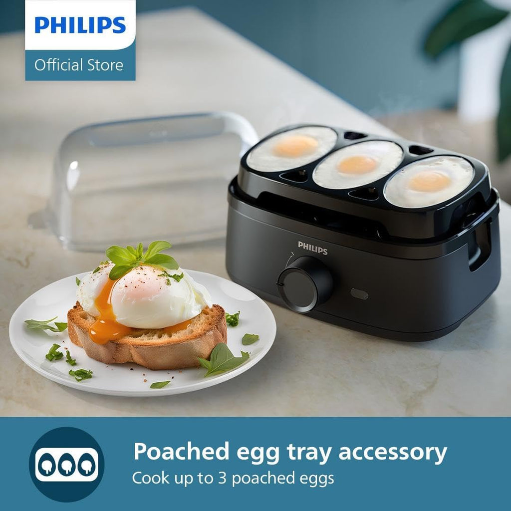Philips 6 Egg Cooker Poacher Steamed Boiled Hard Soft Medium Egg Cooker Appliance