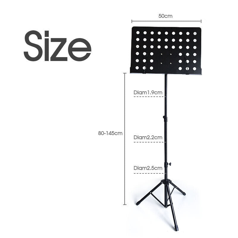 Heavy Duty Music Stand Lecturn Lectern | Student Performance Instument Practice Sheet Music | Home School Music Hall