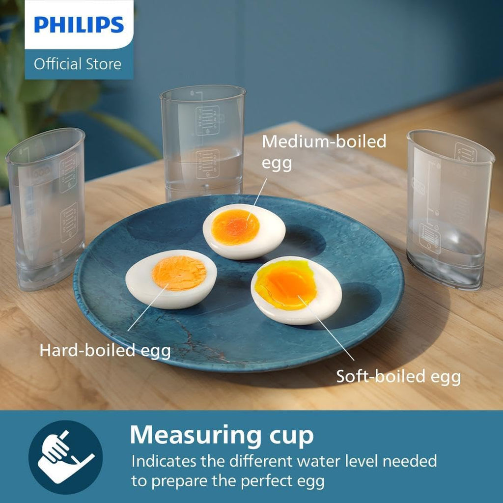 Philips 6 Egg Cooker Poacher Steamed Boiled Hard Soft Medium Egg Cooker Appliance