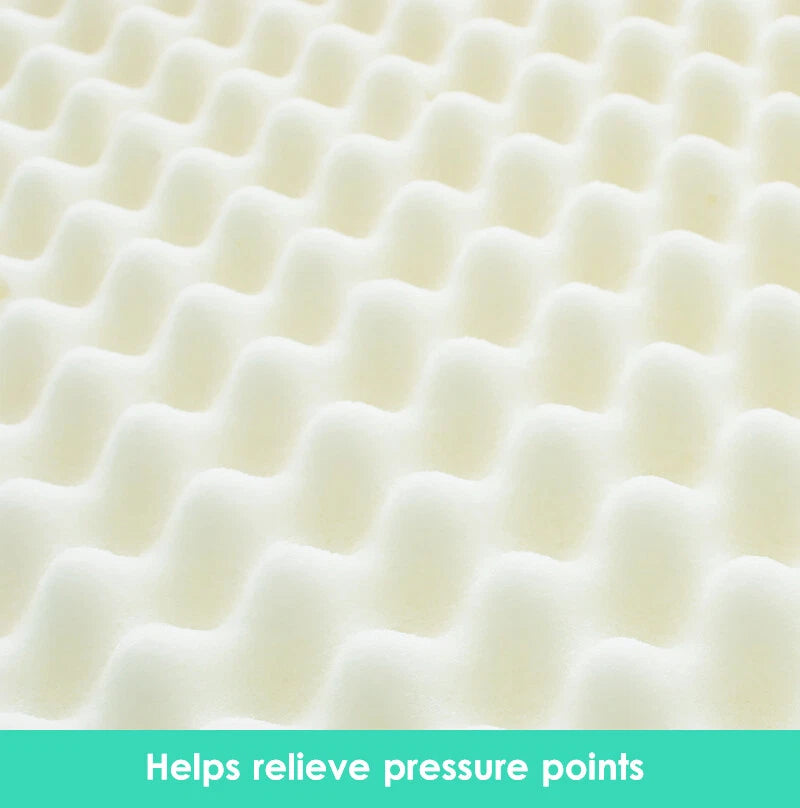 Queen Size Egg Crate Mattress Topper | 5cm Mattress Protector Underlay High Density Foam
