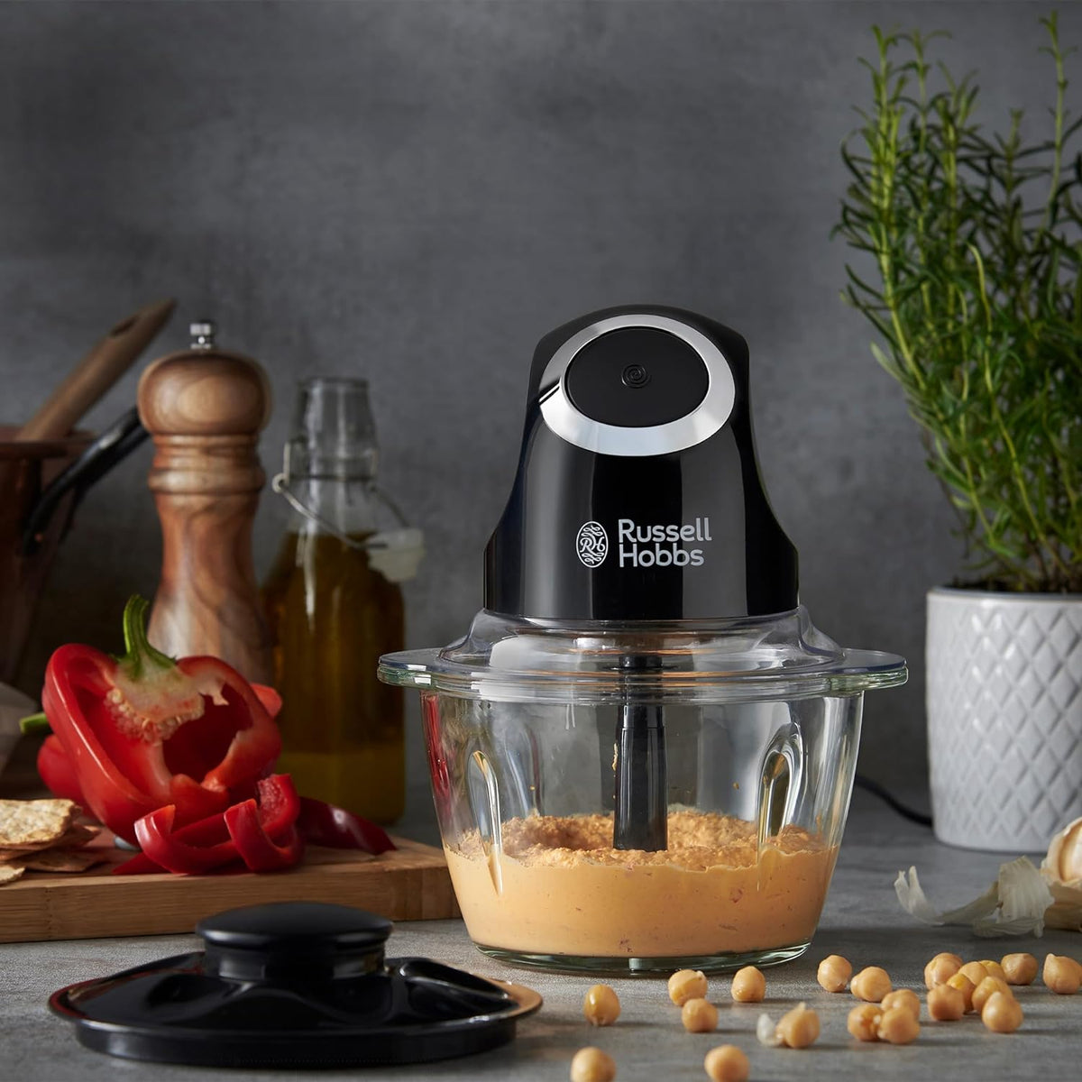 Russell Electric Food Garlic Grinder | Onion Chopper Dicer Mincer Mincing Chopping