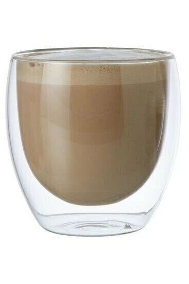 6x Double Wall Espreso Coffee Glass 250ml Cups Tea Cup Beverage Mug Cocktail Water Cups