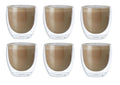 6x Double Wall Espreso Coffee Glass 250ml Cups Tea Cup Beverage Mug Cocktail Water Cups