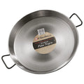 40cm Paella Pan Cooking Carbon Steel Wide Shallow Paella Cooking Home Induction Gas Electric Stove Safe