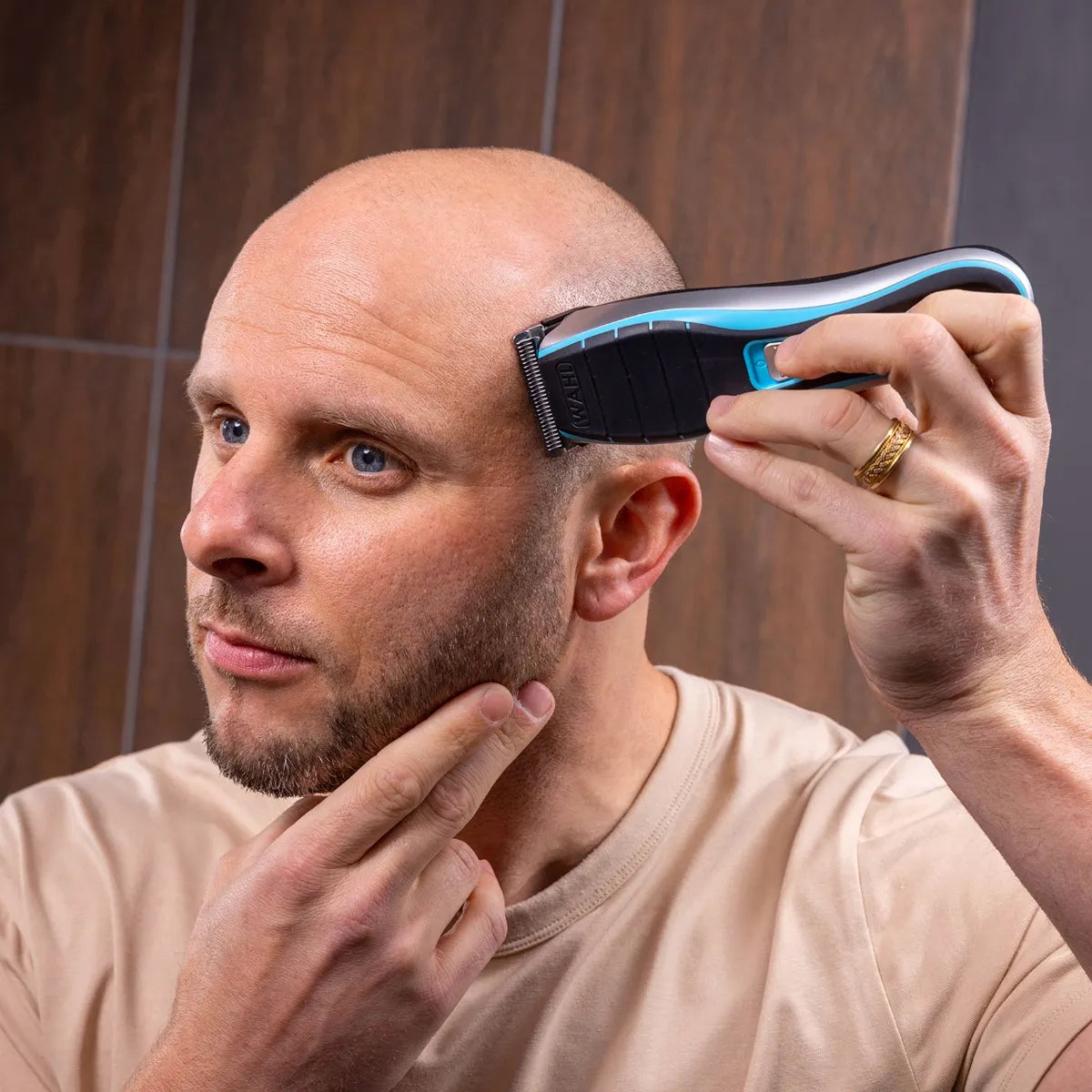Wahl Cordless Hair Clipper Head Shaver Men's Stainless Steel Blades, Clip & Smooth Clipper & Electric Razor