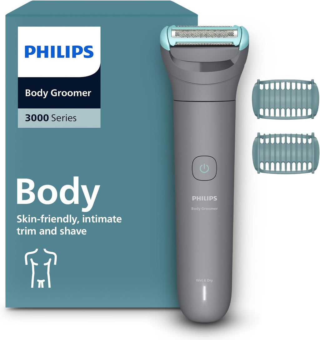 Philips Waterproof Cordless Bodygroomer | Men's Showerproof Body Groomer Trimmer | Groin Balls Legs Arms Chest Back Shaver Razor