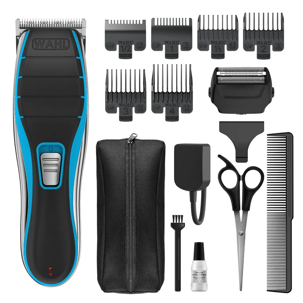 Wahl Cordless Hair Clipper Head Shaver Men's Stainless Steel Blades, Clip & Smooth Clipper & Electric Razor