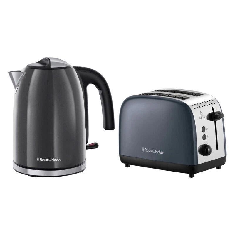 Breakfast Makers Pack | 2 Slice Toaster Bread Browning | 1.7L Hot Water Kettle Jug