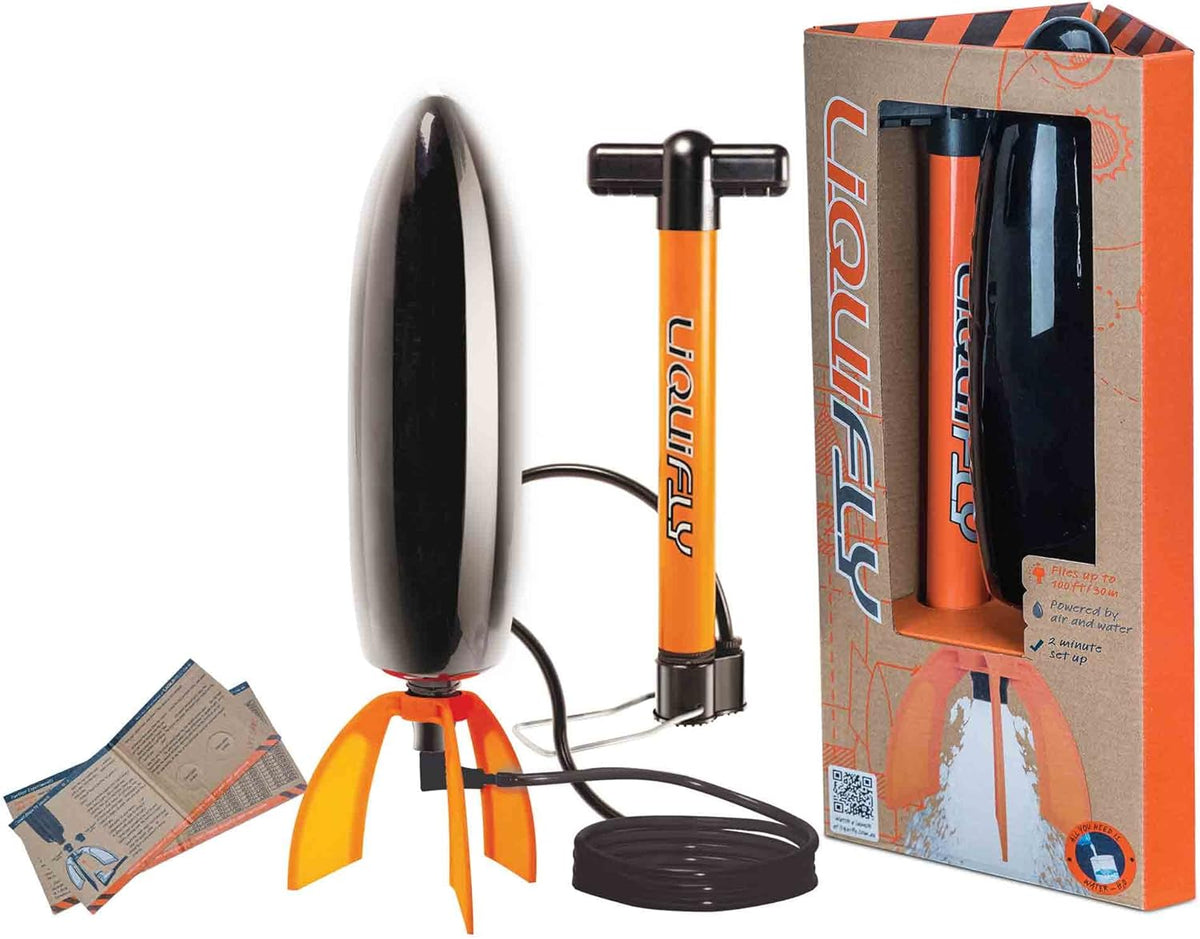 Children's Water Powered STEM Rocket Launcer Toy Set, Launches Rockets up to 30m, DIY Home School Science Experiments