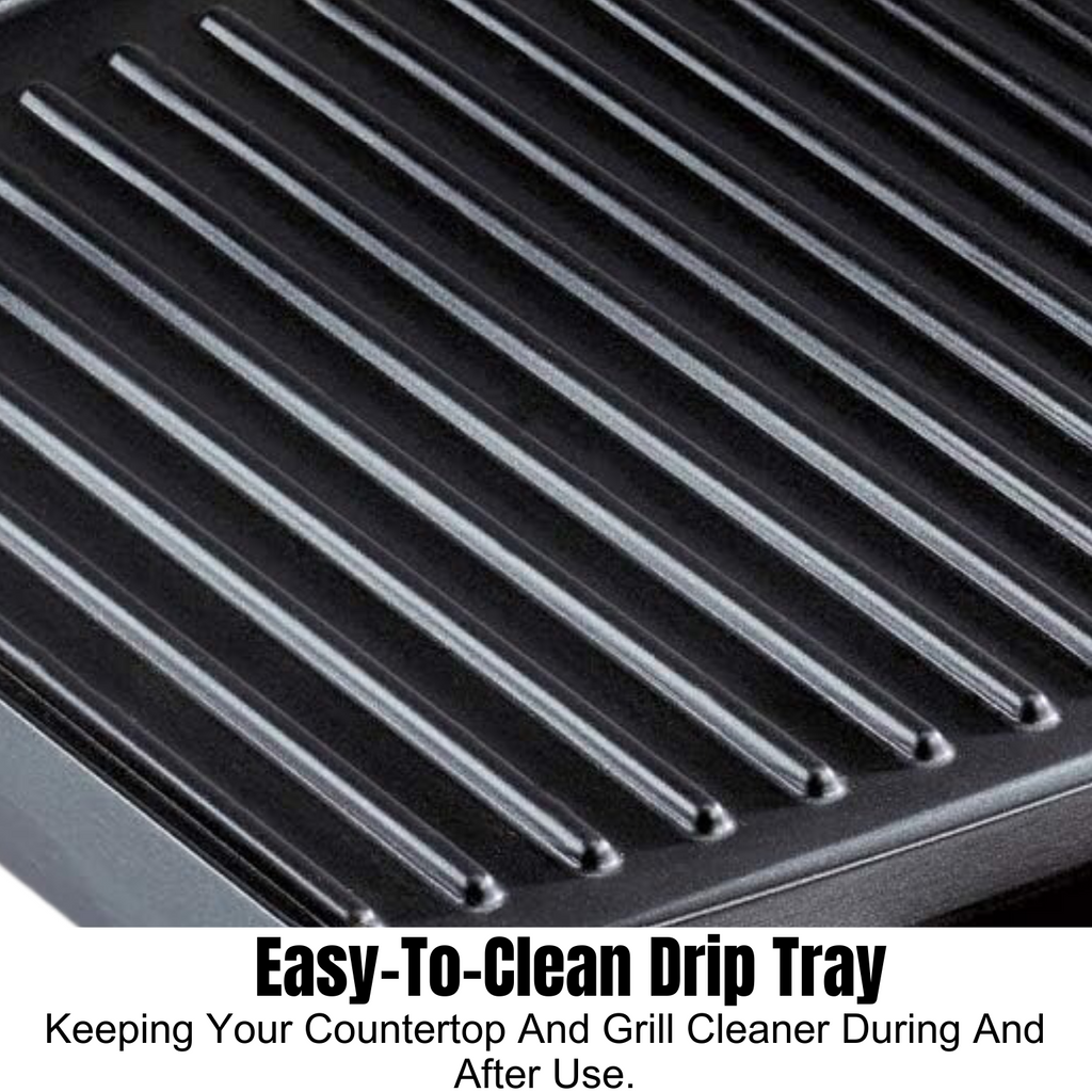 George Foreman Electric Contact Grill | Kitchen Benchtop Sandwich Panini Press Maker | Home Office Cafe Toaster Toastie Appliance