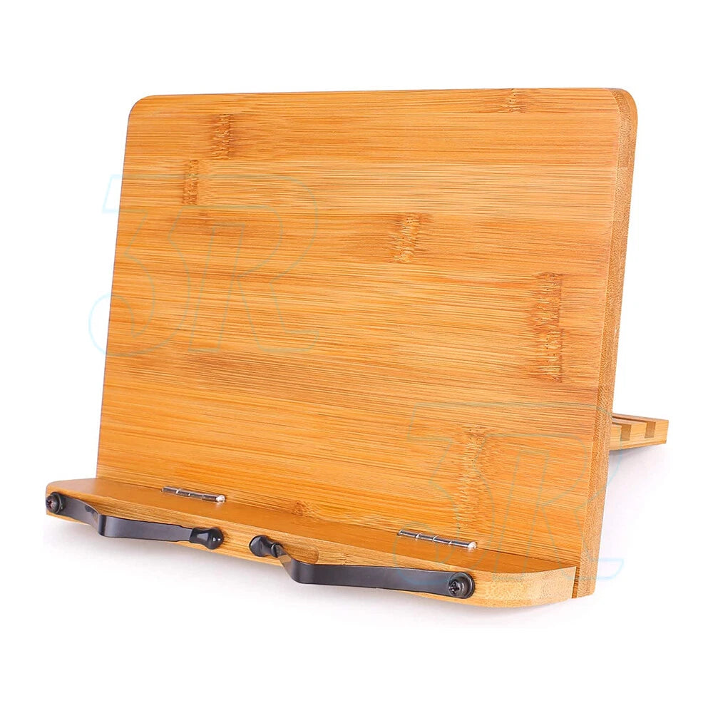 Bamboo Natural Wooden Reading Book Stand Reading Desk Holder Bookstand 28x20CM