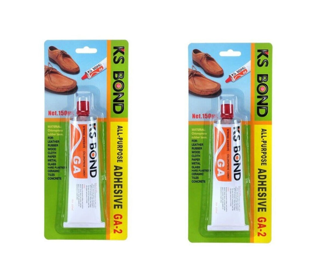 2x Multi-Purpose Adhesive Super Strong Handy Bond Hardware Glue 150ml, For Leather, Rubber, Paper, Hard Plastics, Wood Glue Strong