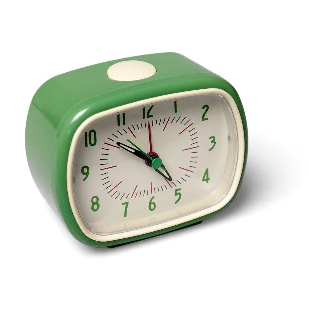 Vintage Retro Alarm Clock, Glow in The Dark Hands, Kids Adults Bedroom Time, Cordless Battery Operated