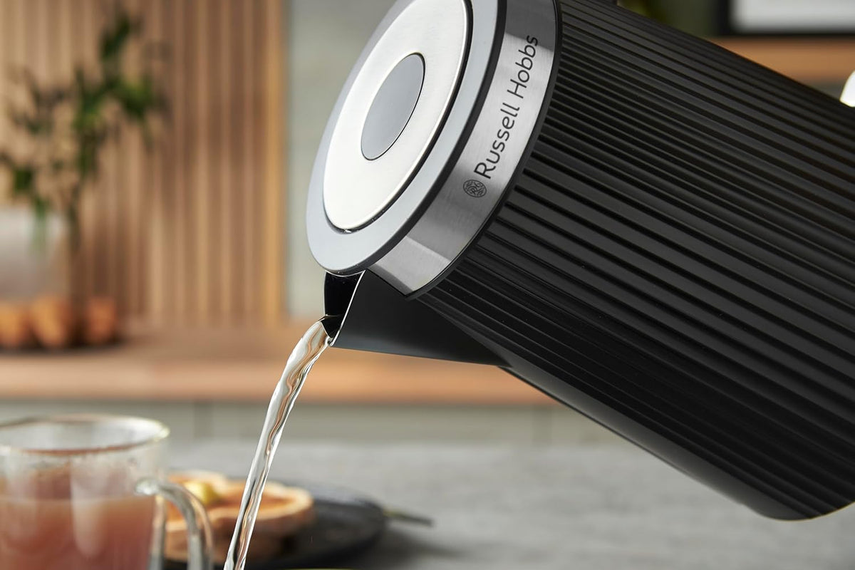 Russell Hobbs Electric Kettle 1.7L Water Boiling Hot Water Jug Illumination, Stainless Steel, Kitchen Appliance