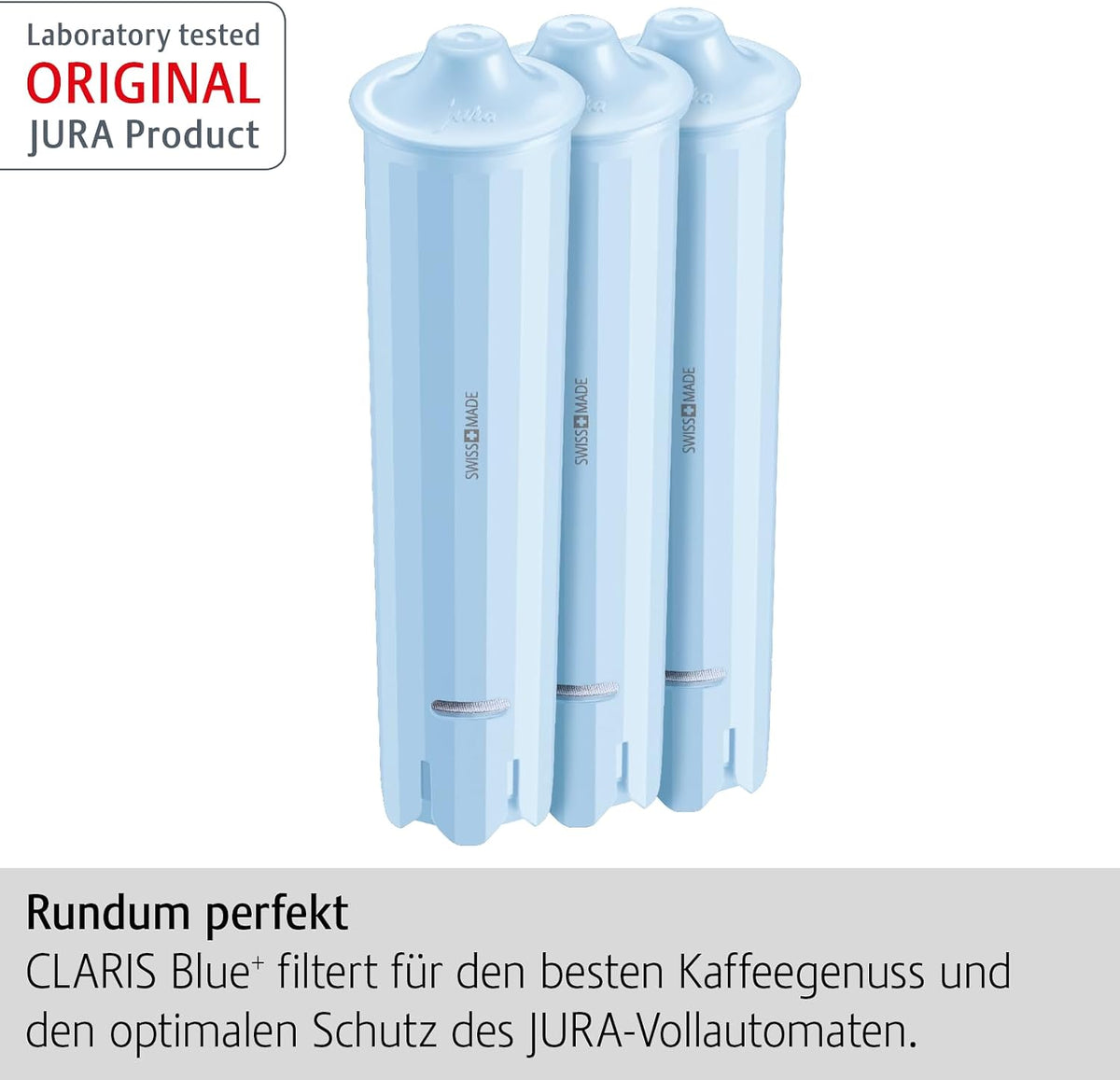 3x JURA Water Filter for Coffee Machines, Cleaner Water, Removes Lime Chlorine and Heavy Metals, FOR JURA Coffee Machines Only