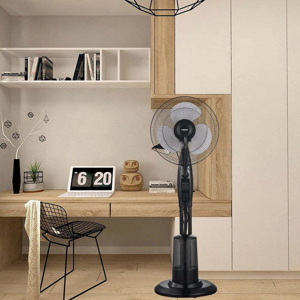 Freestanding Air Cooling Fan Misting Water Sprayer | Indoor Bedroom Lounge Cooler