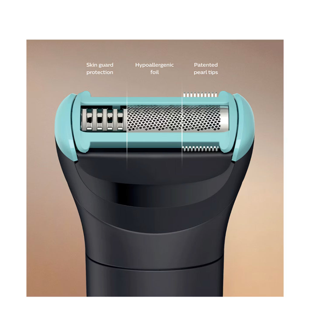 Philips Men's Body Groomer. Showerproof Men's Wet and Dry Body Shaving Trimmer Electric Razor