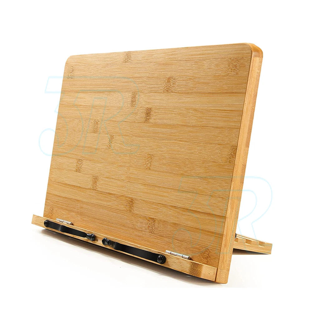 Bamboo Natural Wooden Reading Book Stand Reading Desk Holder Bookstand 28x20CM