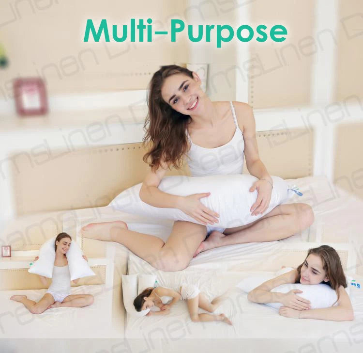 V-Shaped Bedroom Decorative Pillow Neck Back Bed Sitting Support nursing Baby
