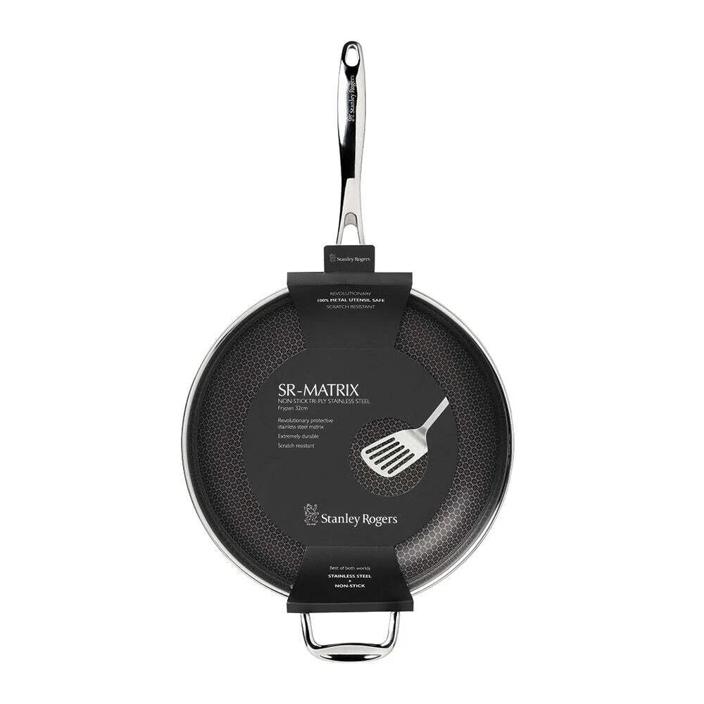 Stanley Rogers Non-Stick Frypan, Searing Frying Pan, Metal Utensil Safe, PFOA-Free Cooking Cookware