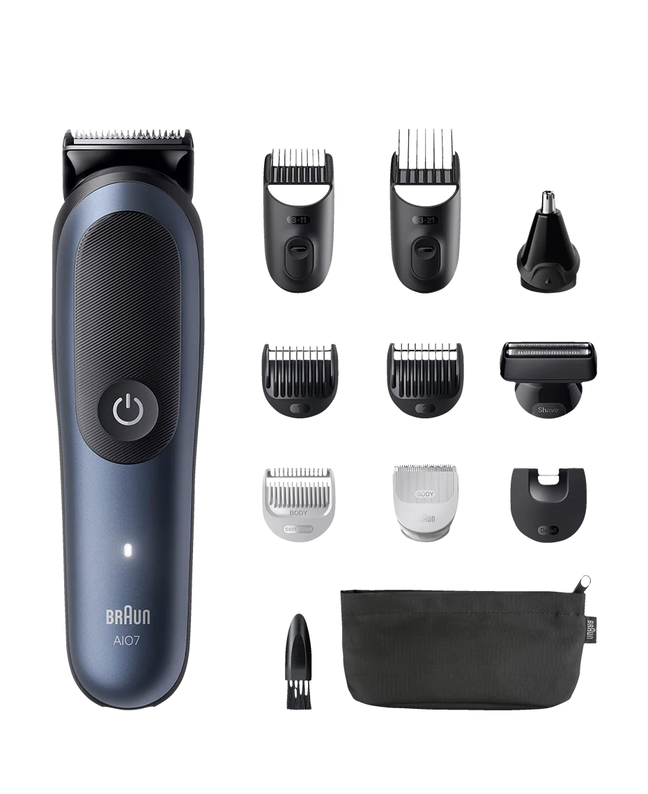Braun Waterproof Beard Stubble Hair Body Grooming Clipper Trimmer 11-in-1 Cordless Groomer
