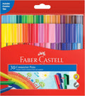 Faber-Castell 30 Pack Connector Pens Coloured Markers Colouring Pens Kids Children's Marker