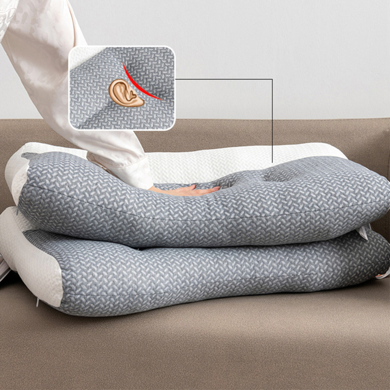 Premium  Orthopedic  Ergonomic Memory Resistant Pillow | 1100g Microfibre Filling  Antibacterial