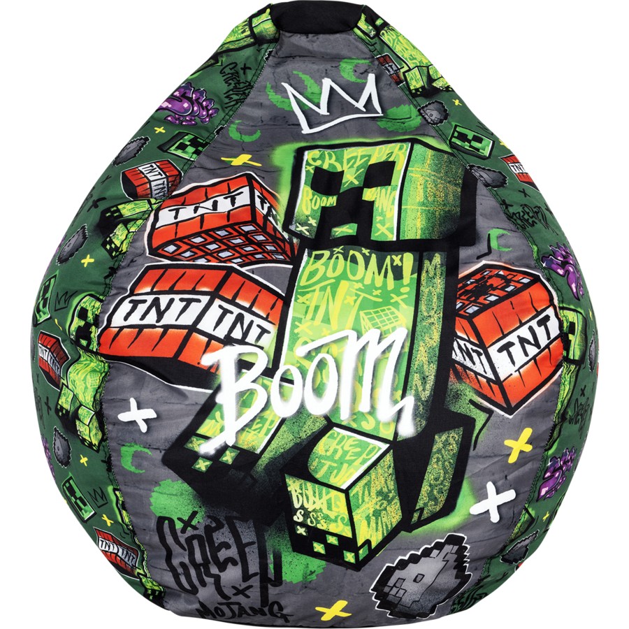 Minecraft Bean Bag Cover Kids Toddler Preschooler Zombie TNT Lounger Seater