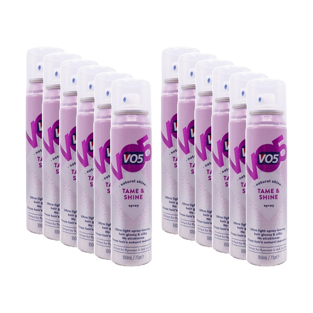 12x Hair Care Styling 100ml Natural Spray Tame Shine Glossy Hair Healthy Aerosol Hairspray