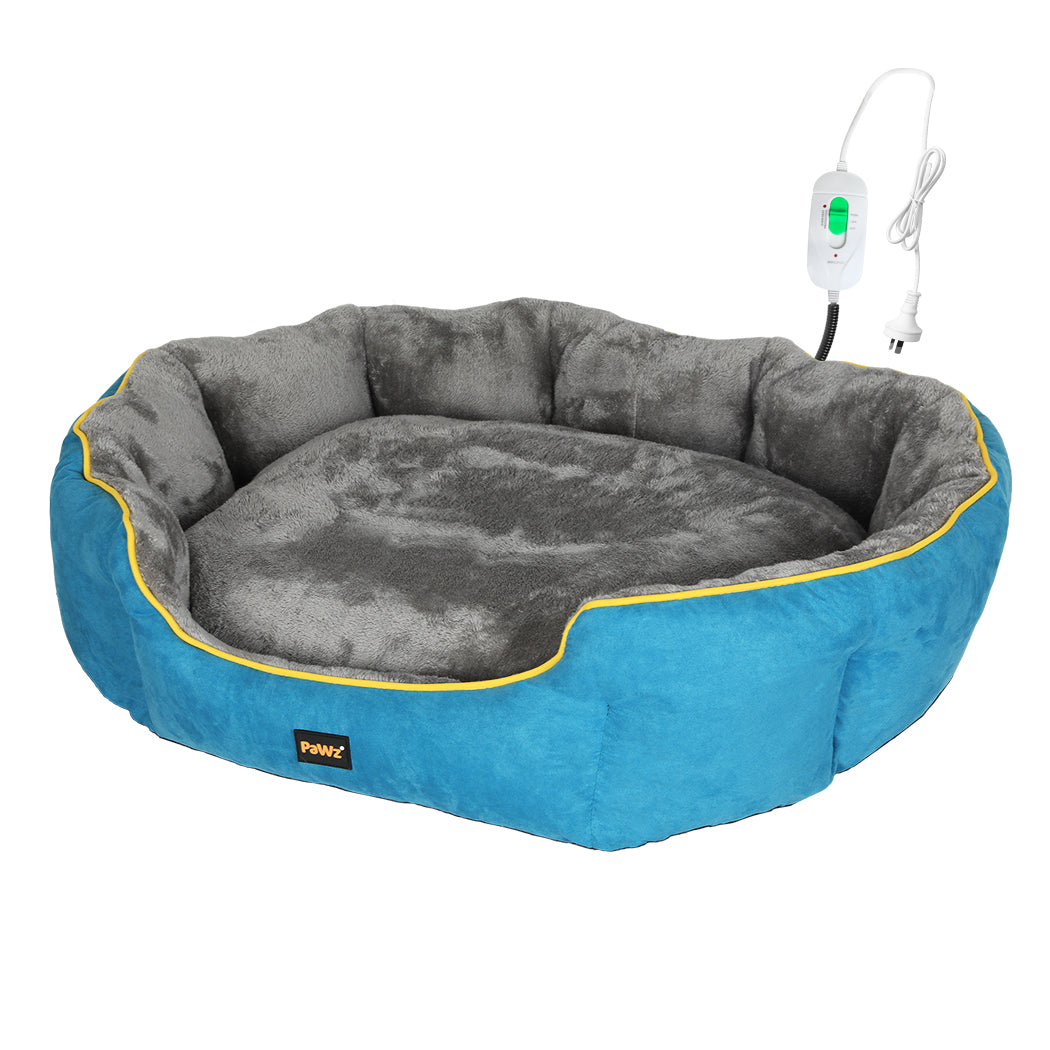 Electric Heated Pet Dog Bed Dog, Large 90x70cm Warming Mat Pad Removable Cover Washable