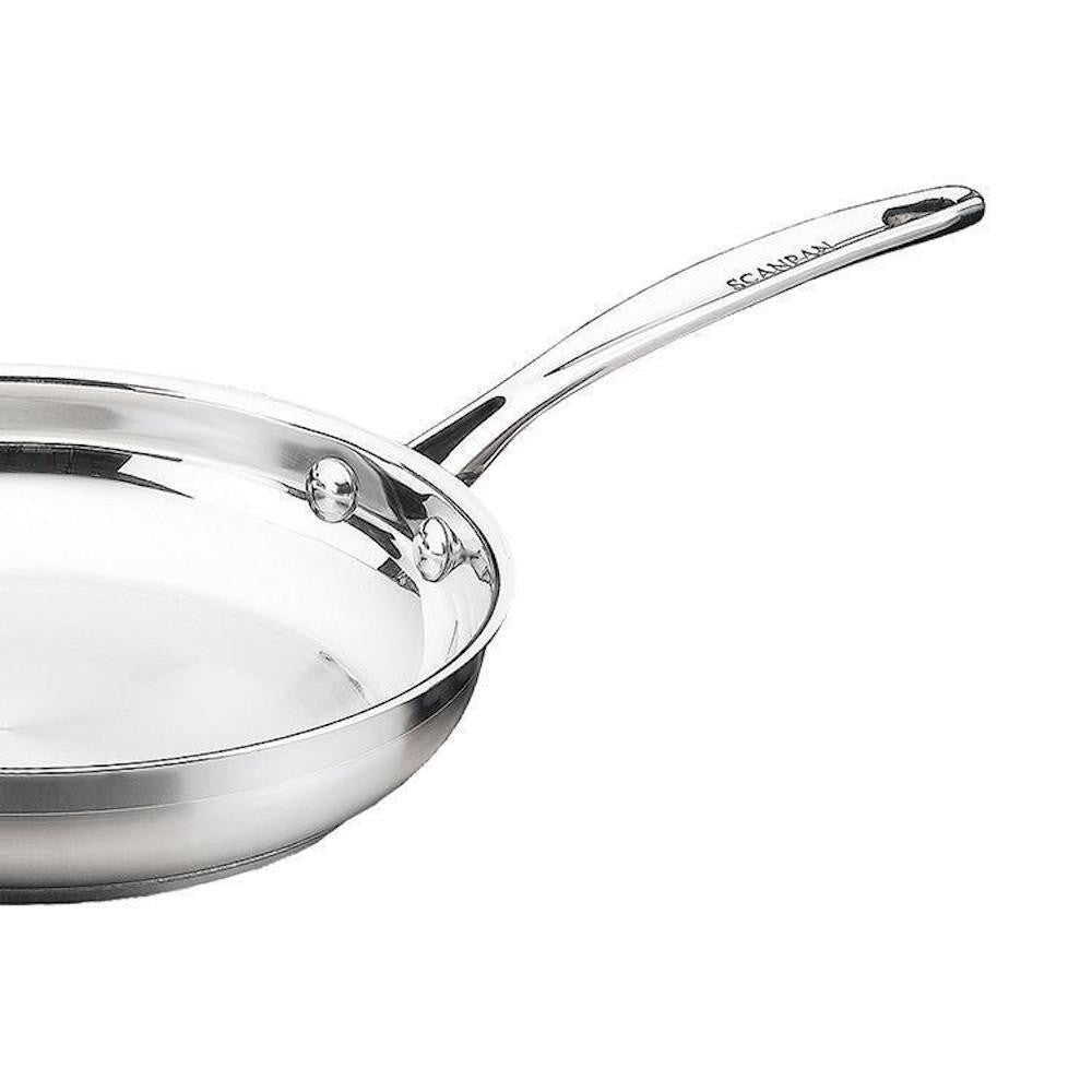 Scanpan 20cm Frypan Stainless Steel Frying Pan Stew Cooking Curry Induction Gas Safe - Impact Frying Pan