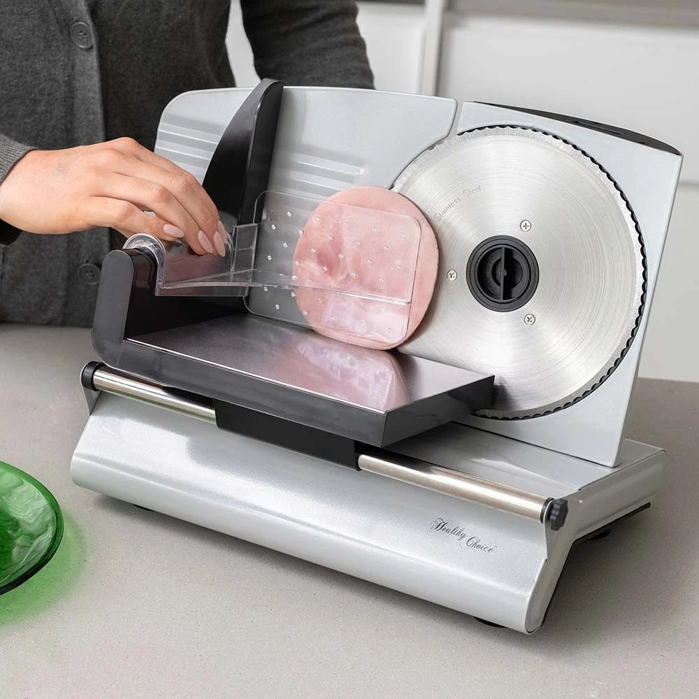 Electric Meat Slicer Deli Vegetable Fruit Slicing Machine Potato Bread Cheese Slicer