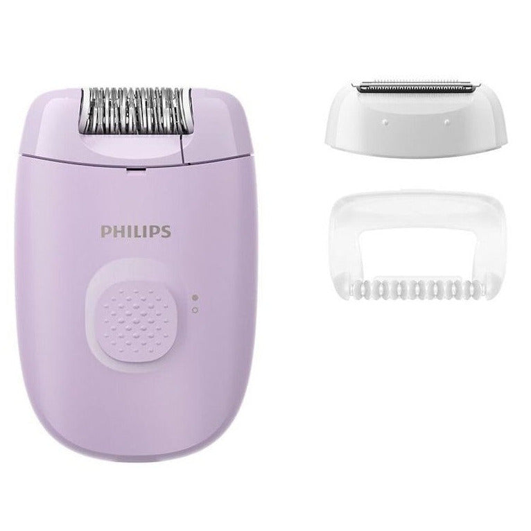 Philips Epilator Women's Sensitive Epilation Built-in Light, Washable Shaver Head, Ladies Hair Remover