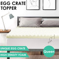 Queen Size Egg Crate Mattress Topper | 5cm Mattress Protector Underlay High Density Foam