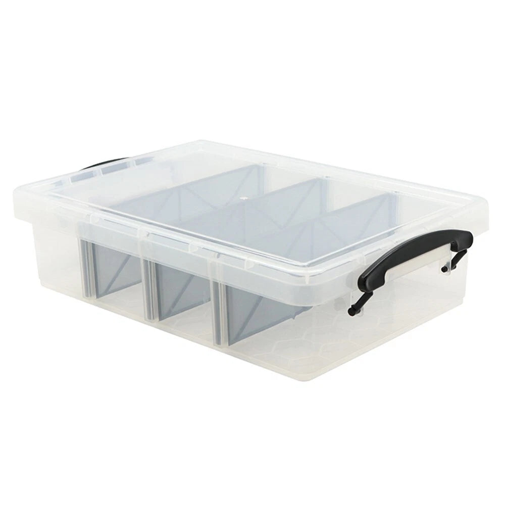 Boxsweden Storage Organiser 6L Container Box Clear Jewellery Craft Stationary Box