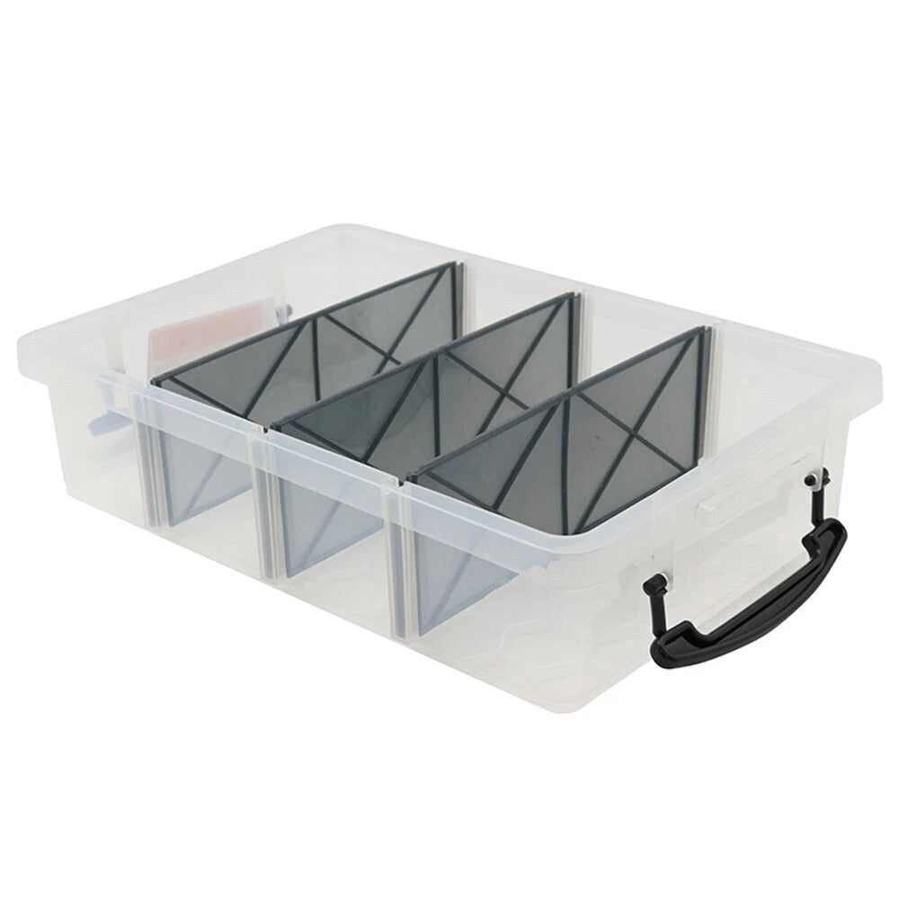 Boxsweden Storage Organiser 6L Container Box Clear Jewellery Craft Stationary Box