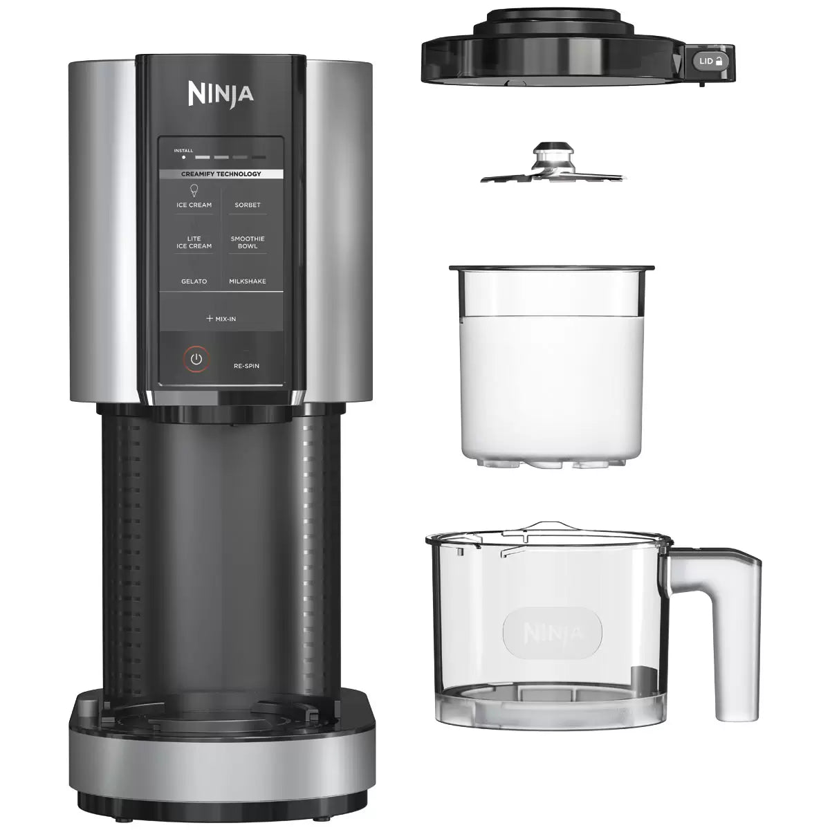 Ninja Creami Ice Cream Maker Gelato Sorbet Smoothie Bowl Machine | 7 Programs | Homemade Ice Cream, Sorbet, Gelato, Milkshakes, Smoothie Bowls, Lite Ice Cream
