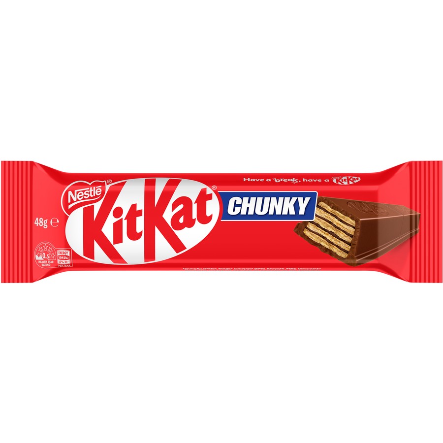 20 x Nestle Kit kat Chunky Chocolate Bars Snack KitKat Treat Work School 50g