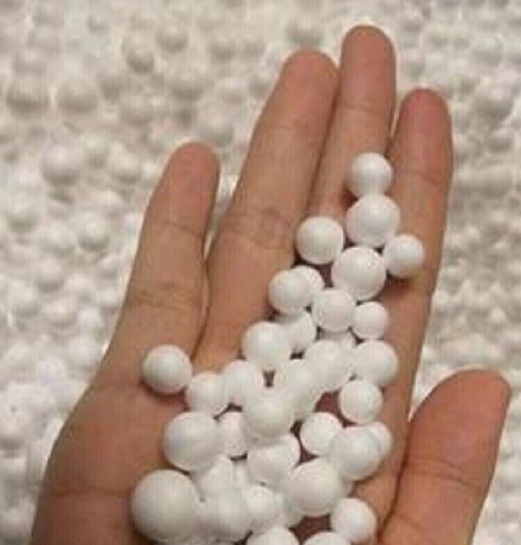 100L Bean Bag Refill Beans Polystyrene Beads Poly Filler Filling Fill White Balls Filler