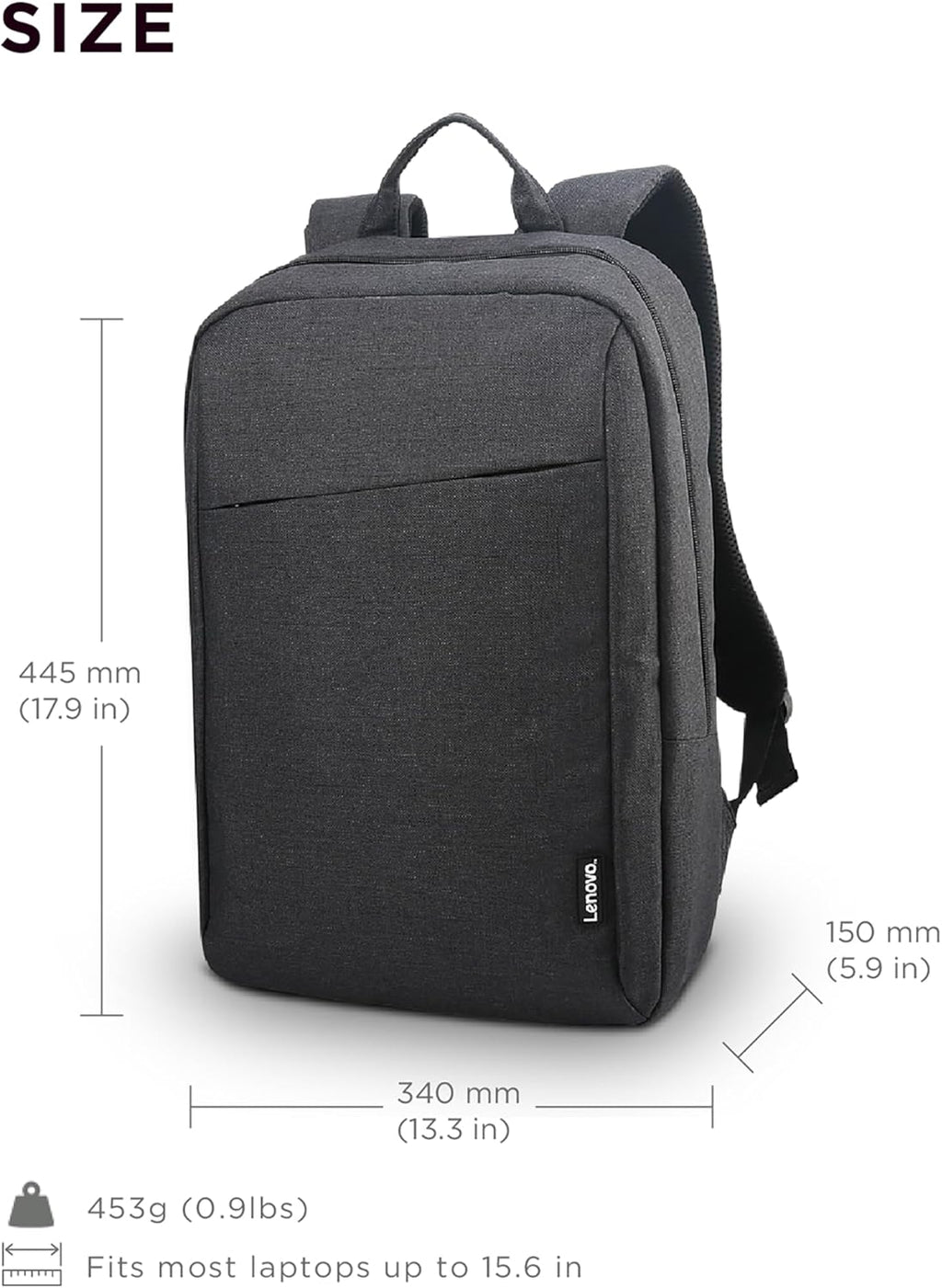 Lenovo 15.6" inch Laptop Bag Backpack School Travel Computer Backpack Waterproof