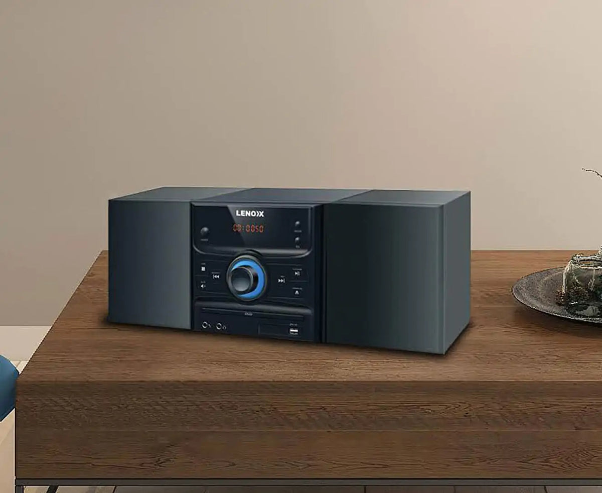 Bluetooth Music Hi-Fi System | 30 RMS CD Player FM Radio DVD | Stereo Music System