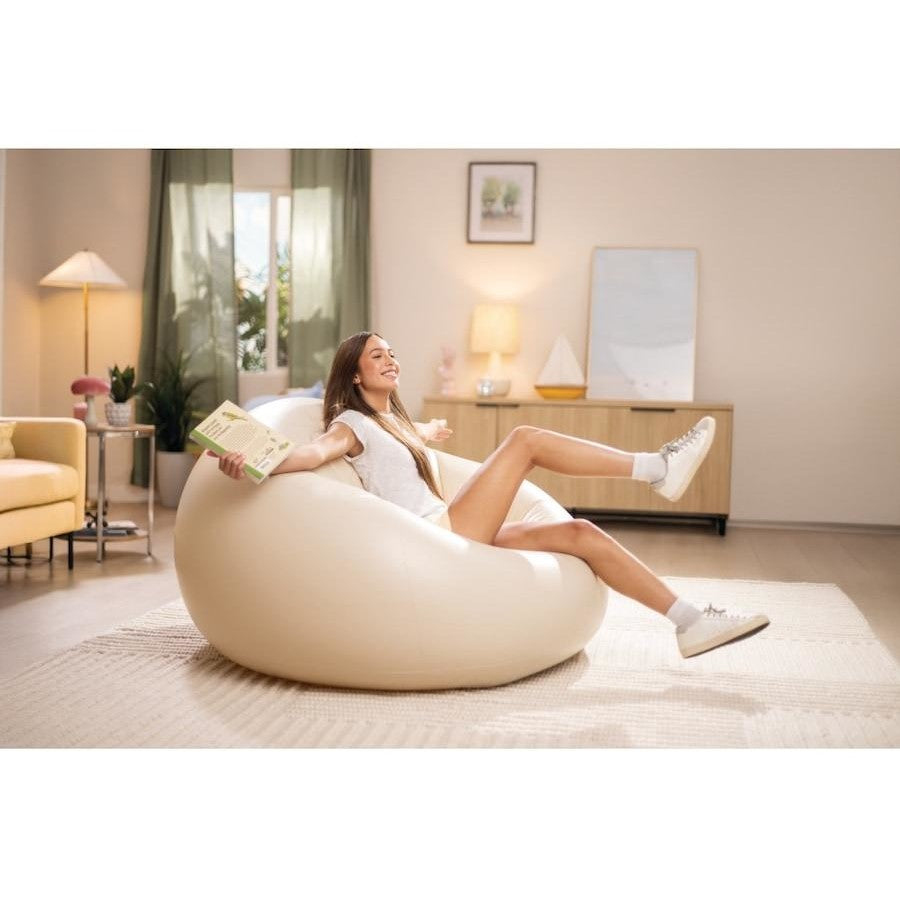 Intex Portable Inflatable Lounge Sofa Chair Outdoor Indoor Air Couch Folding Seat
