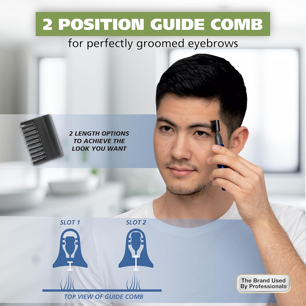 Wahl Micro Groomsman, Men's Personal Detail Trimmer Nose Ear Eyebrow Sideburns, Battery Travel Hair Clipper